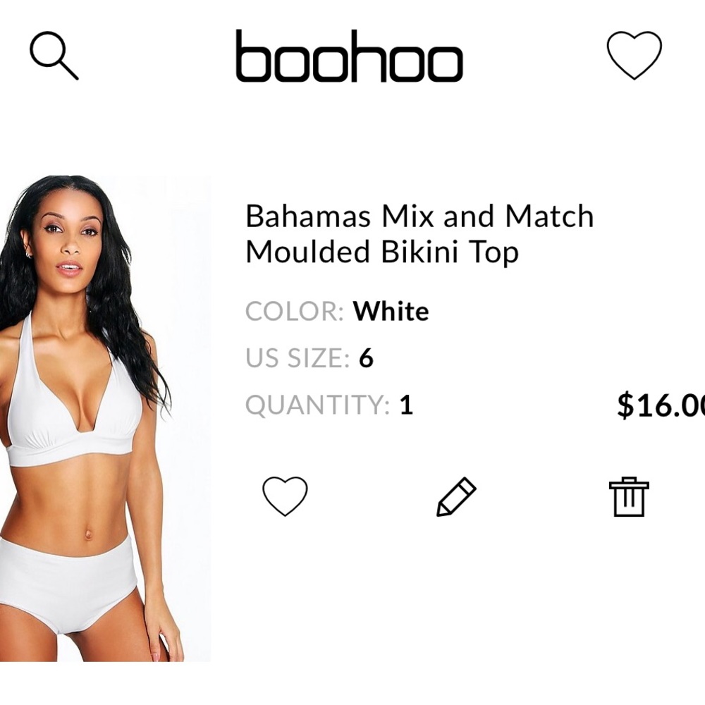 White bikini